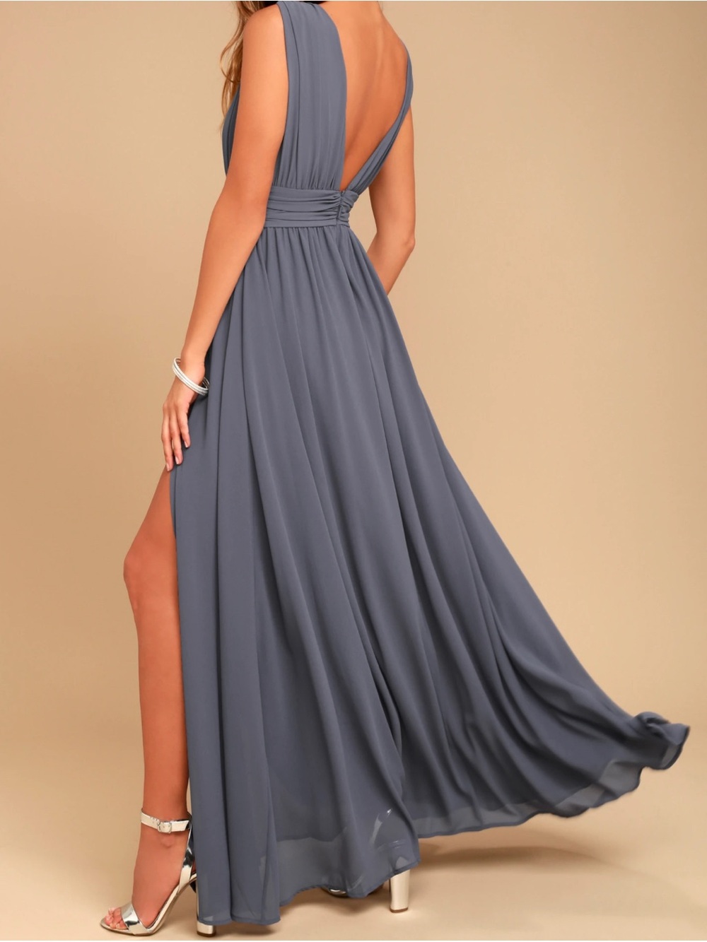 NWT - Lulus - Heavenly Hues - Dusty Blue - XL